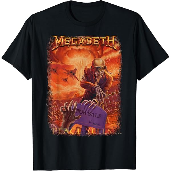 Amazon | メガデス - ディストピア Tシャツ | Tシャツ・カットソー 通販